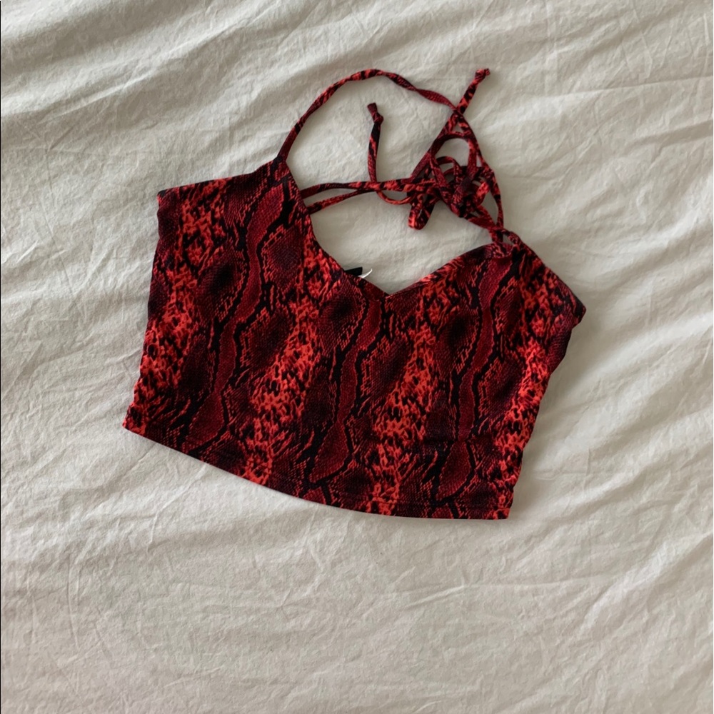 Printed Crop Top